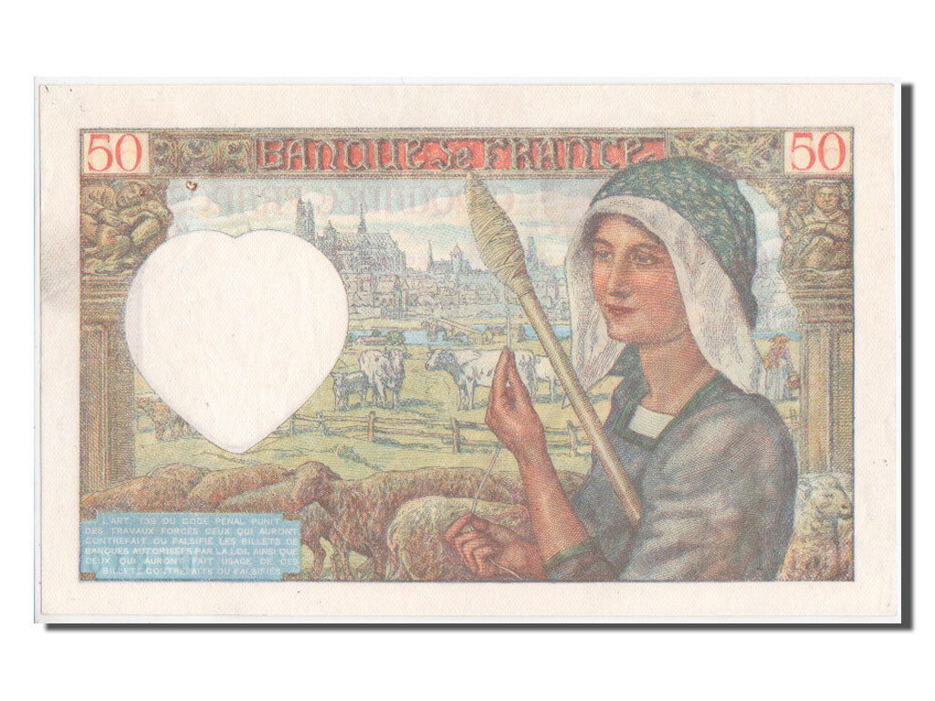 FRANCE, 50 Francs, 50 F 1940-1942 ''Jacques Coeur'', 1941, EF(40-45),...