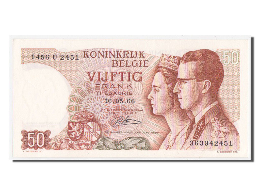 Banknote, Belgium, 50 Francs, 1966, UNC(63)