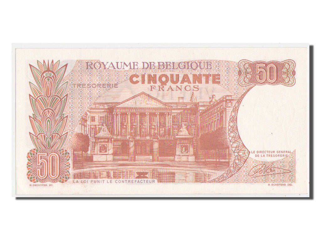 Billete, 50 Francs, 1966, Bélgica, SC