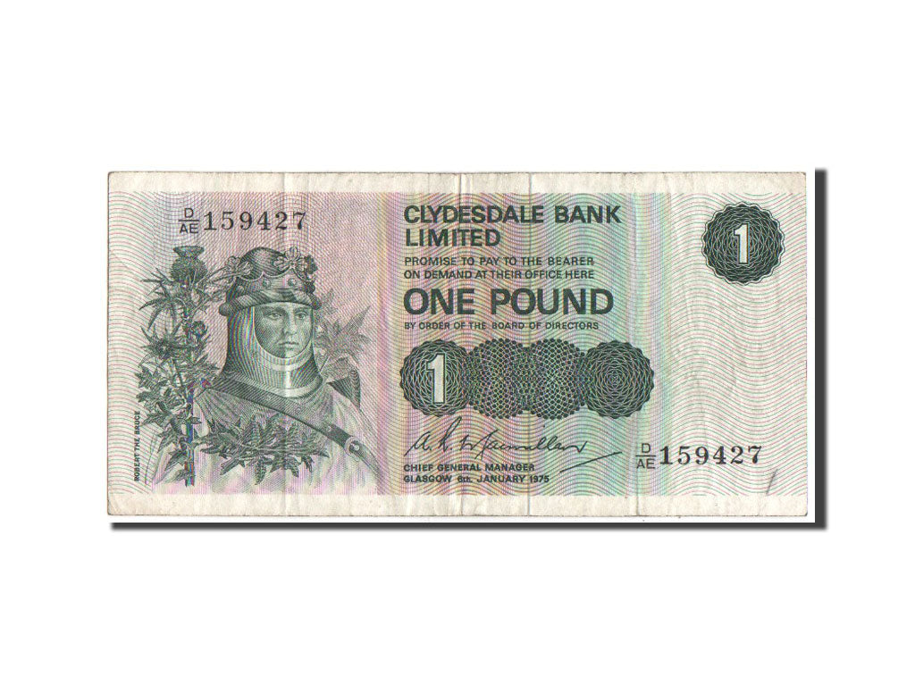 Scotland, 1 Pound, 1975, KM #204c, VF(20-25), D/AE159427