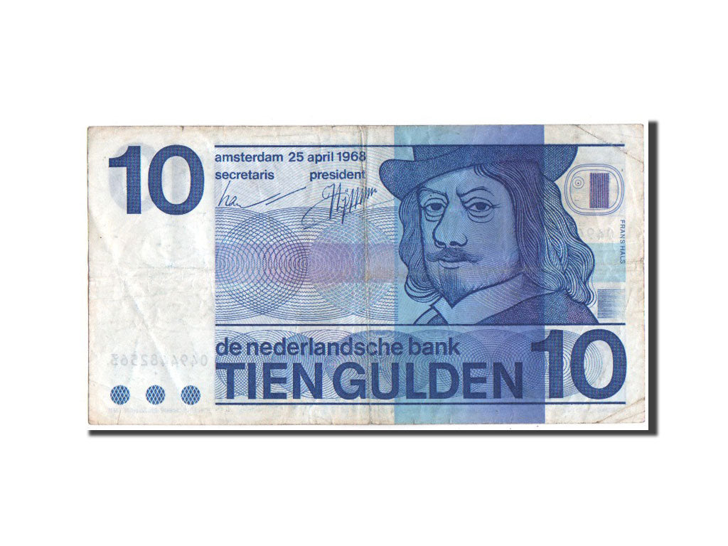 Geldschein, Niederlande, 10 Gulden, 1968, S