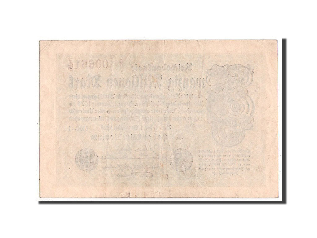 Billete, 20 Millionen Mark, 1923, Alemania, MBC+