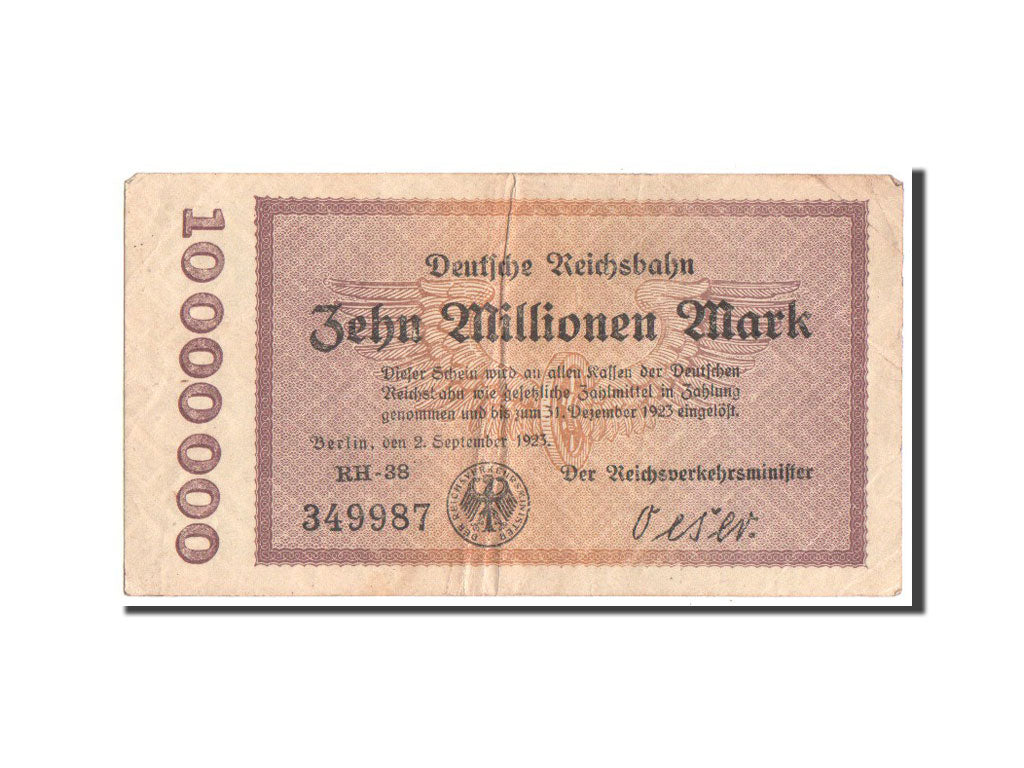 Banknote, Germany, 10 Millionen Mark, 1923, VF(20-25)