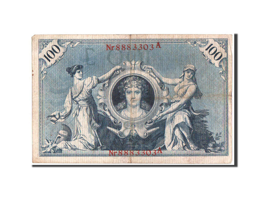 Biljet, Duitsland, 100 Mark, 1908, TB