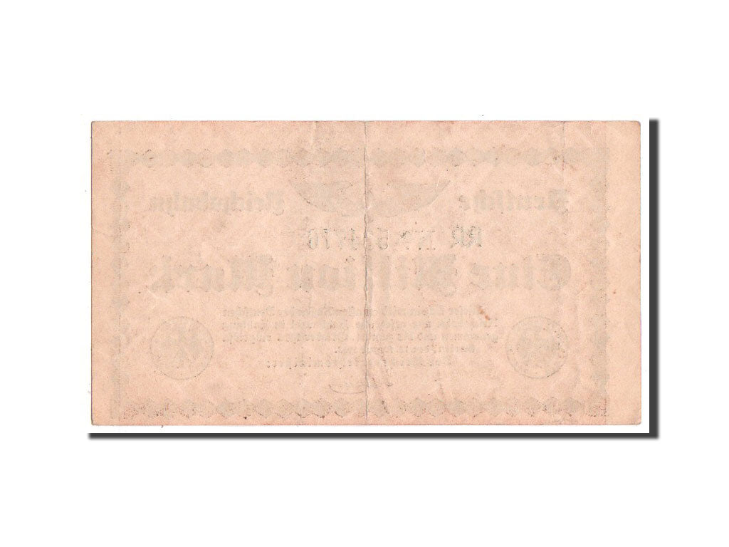 Biljet, Duitsland, 1 Million Mark, 1923, SUP