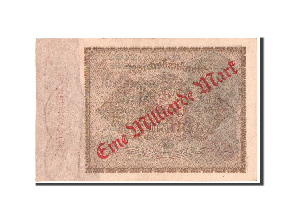 Banknote, Germany, 1 Milliarde Mark on 1000 Mark, 1922, AU(55-58)