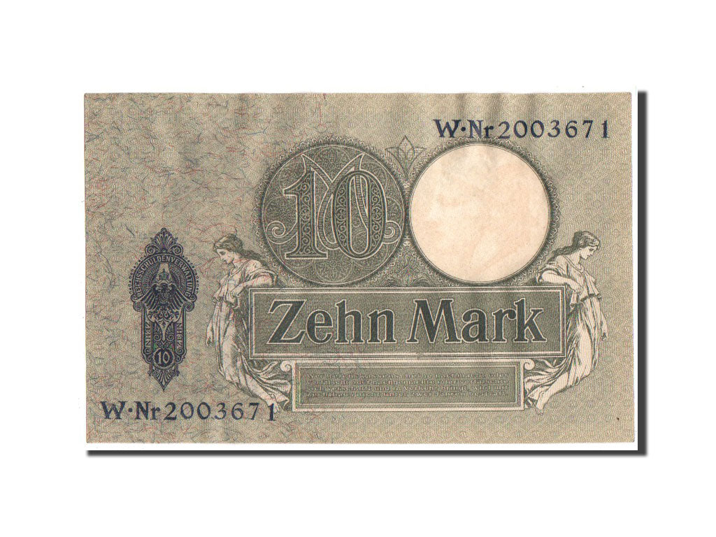 Germany, 10 Mark, 1906, KM #9b, AU(55-58), W.NR2003671