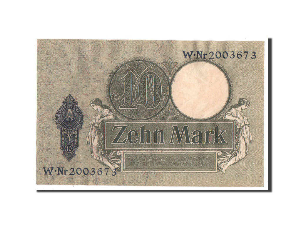 Banknote, Germany, 10 Mark, 1906, AU(55-58)
