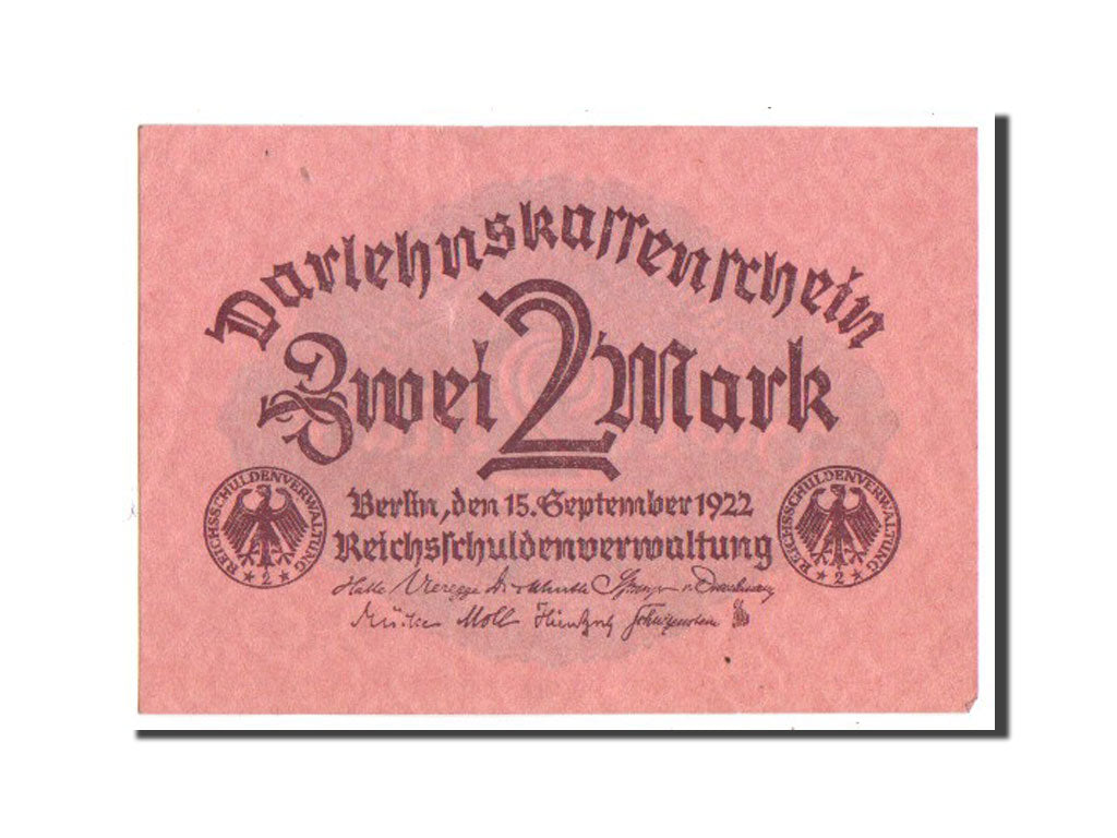 Germany, 2 Mark, 1922, KM #62, EF(40-45)