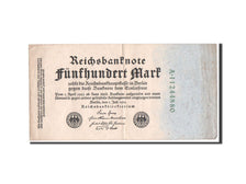 Billet, Allemagne, 500 Mark, 1922, TB