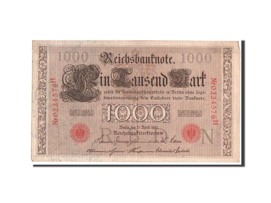 Banknote, Germany, 1000 Mark, 1910, AU(55-58)