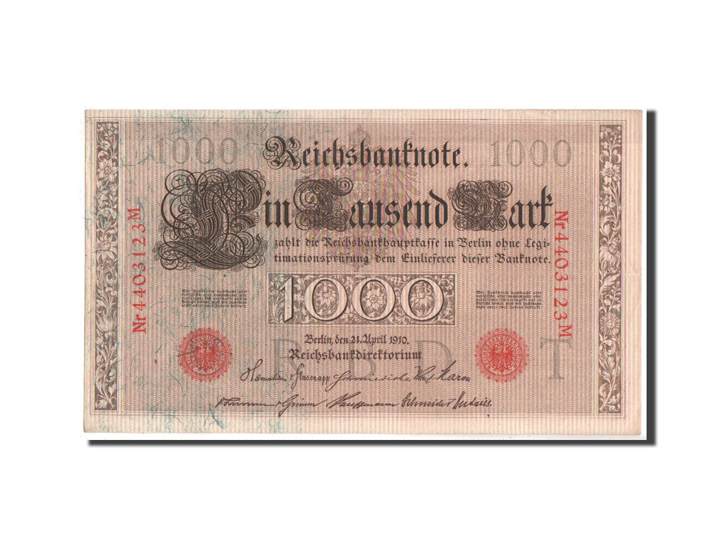 Banknote, Germany, 1000 Mark, 1910, AU(55-58)