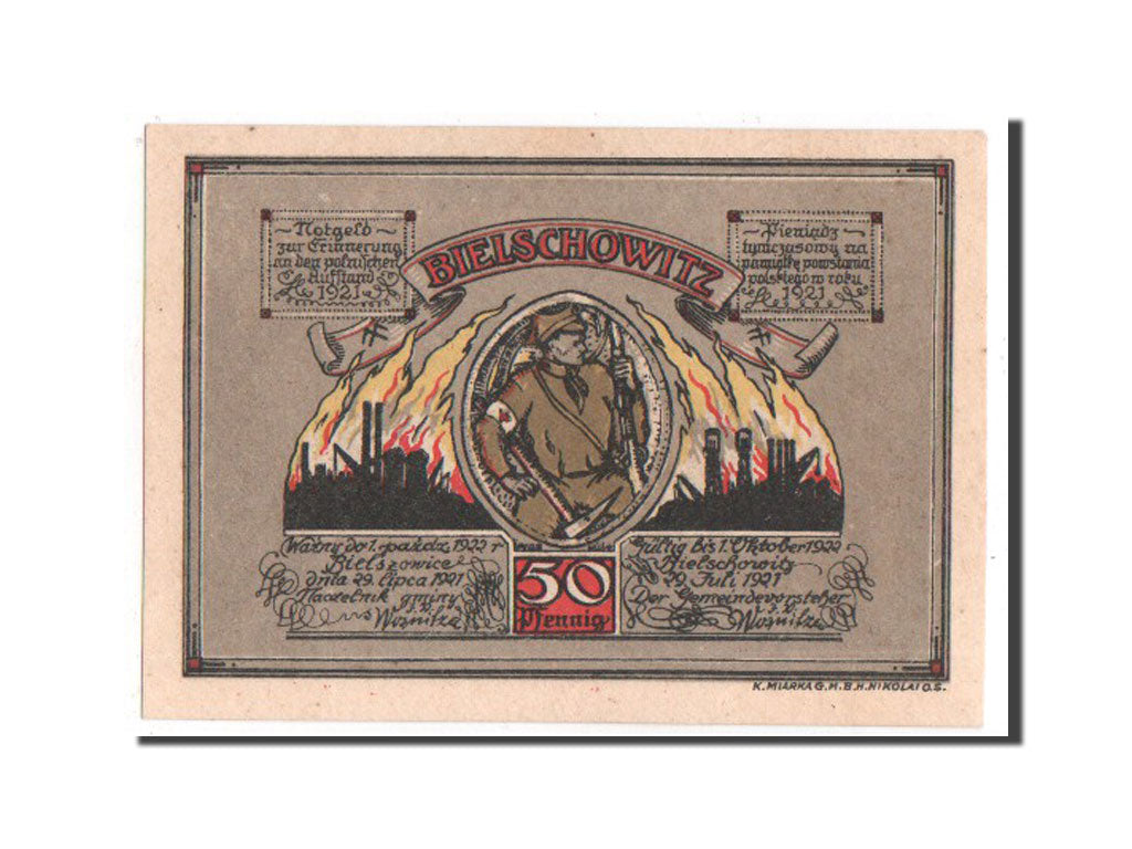 Banknote, Germany, Polnisch Oberschlesien, 50 Pfennig, 1921, UNC(65-70)