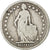 Moneta, Szwajcaria, Franc, 1876, Bern, F(12-15), Srebro, KM:24