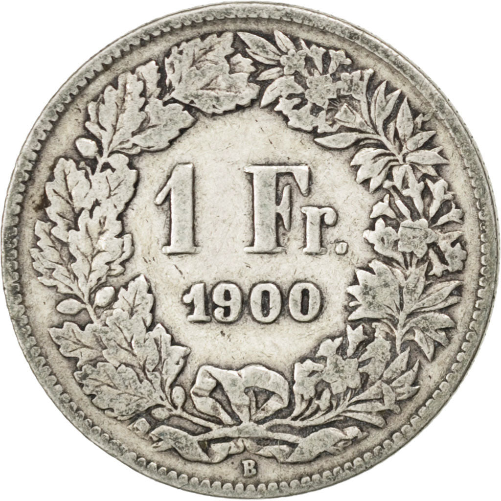 Suisse, Confédération helvétique, 1 Franc, 1900 B, Berne, KM 24