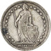 Svizzera, Franc, 1901, Bern, BB, Argento, KM:24