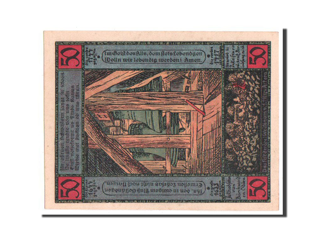 Banknote, Germany, Artern Stadt, 50 Pfennig, 1921, UNC(65-70), Mehl:45.8