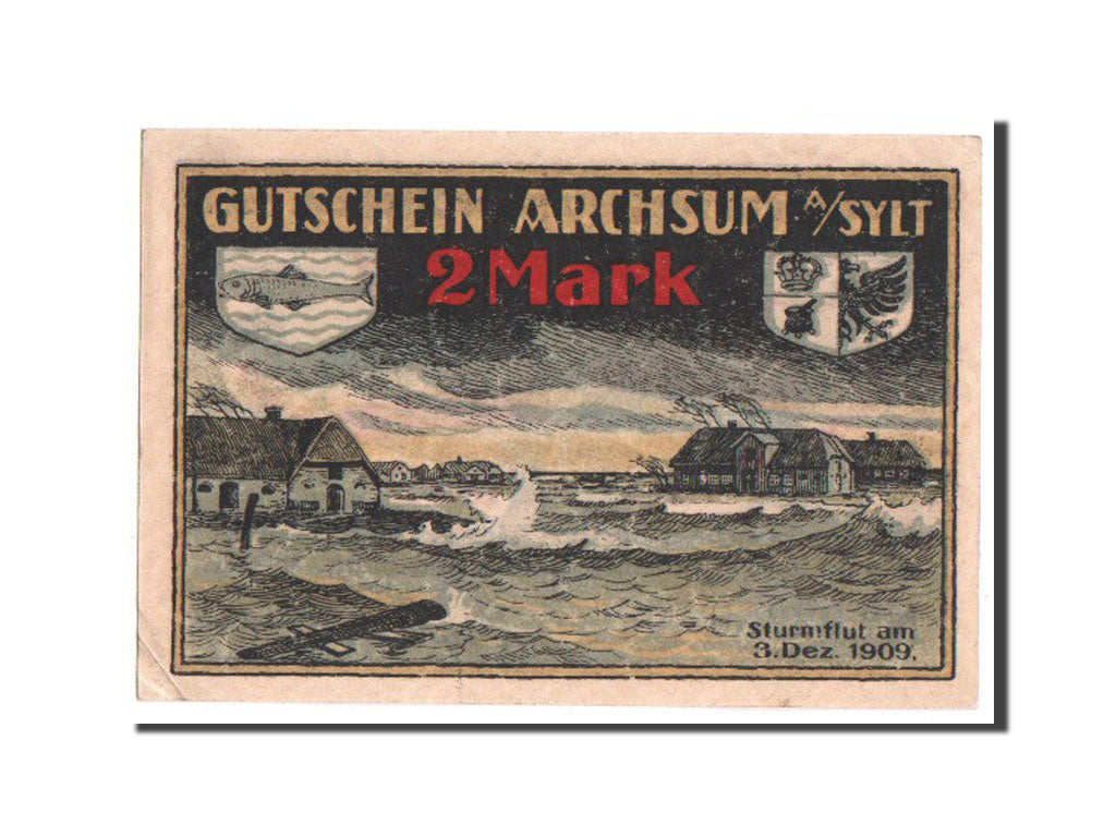 Banknote, Germany, Schleswig-Holstein, 2 Mark, 1921, UNC(60-62), Mehl:40.1a