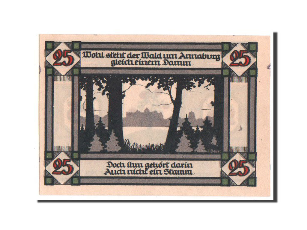 Banknote, Germany, Annaburg Stadt, 25 Pfennig, 1921, 1921-08-01, UNC(64)
