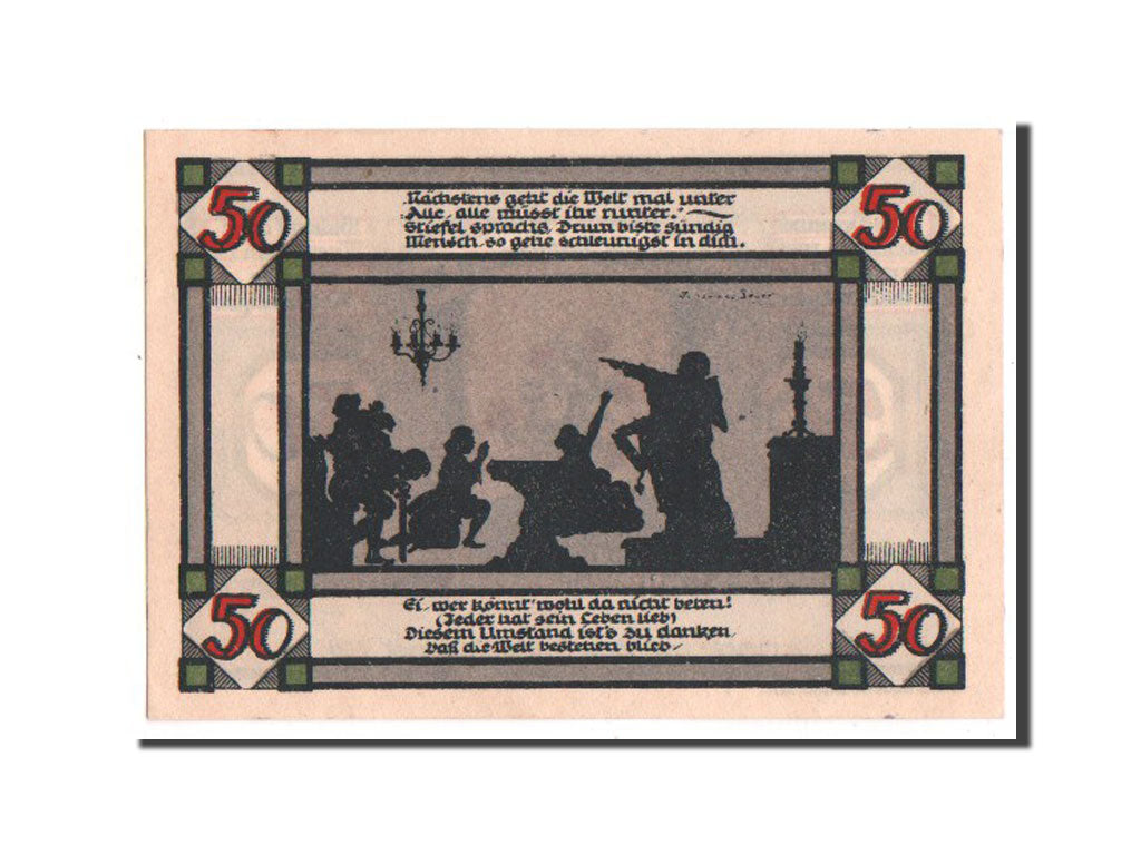 Banknote, Germany, Annaburg Stadt, 50 Pfennig, 1921, 1921-08-01, UNC(64)