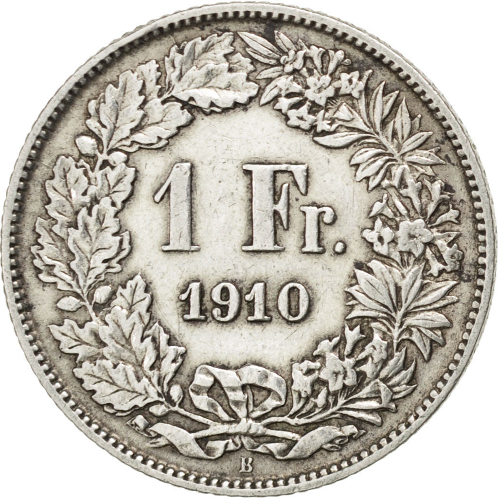 Moneta, Svizzera, Franc, 1910, Bern, BB, Argento, KM:24