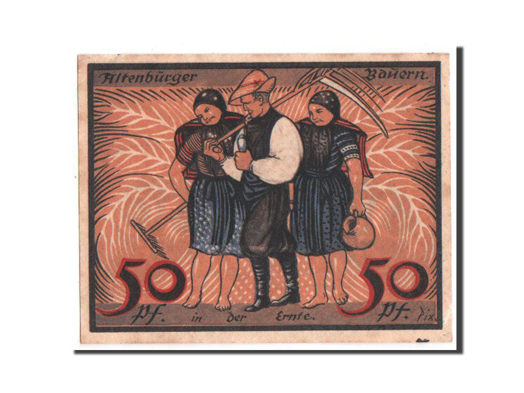Germania, Sachsen-Altenburg, 50 Pfennig, 1921, SPL, Mehl:21.4