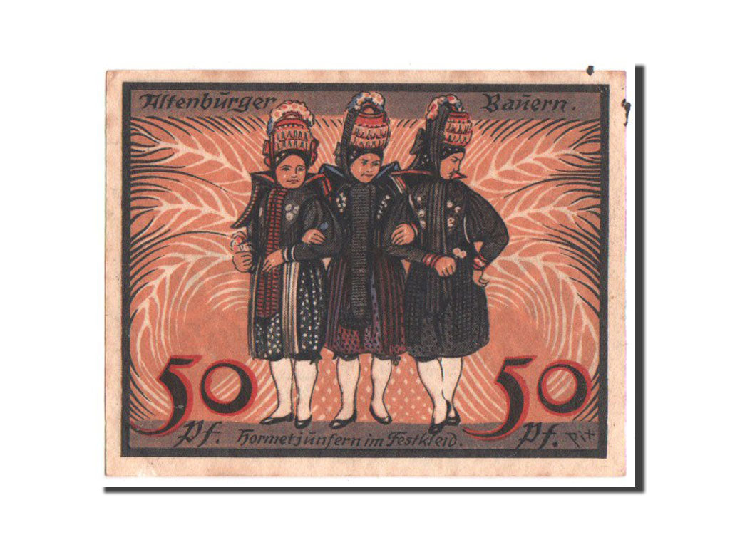 Germany, Sachsen-Altenburg, 50 Pfennig, 1921, UNC(63), Mehl #21.4