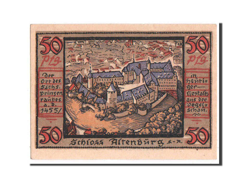 Billet, Allemagne, Sachsen-Altenburg, 50 Pfennig, 1921, SPL+, Mehl:21.1a