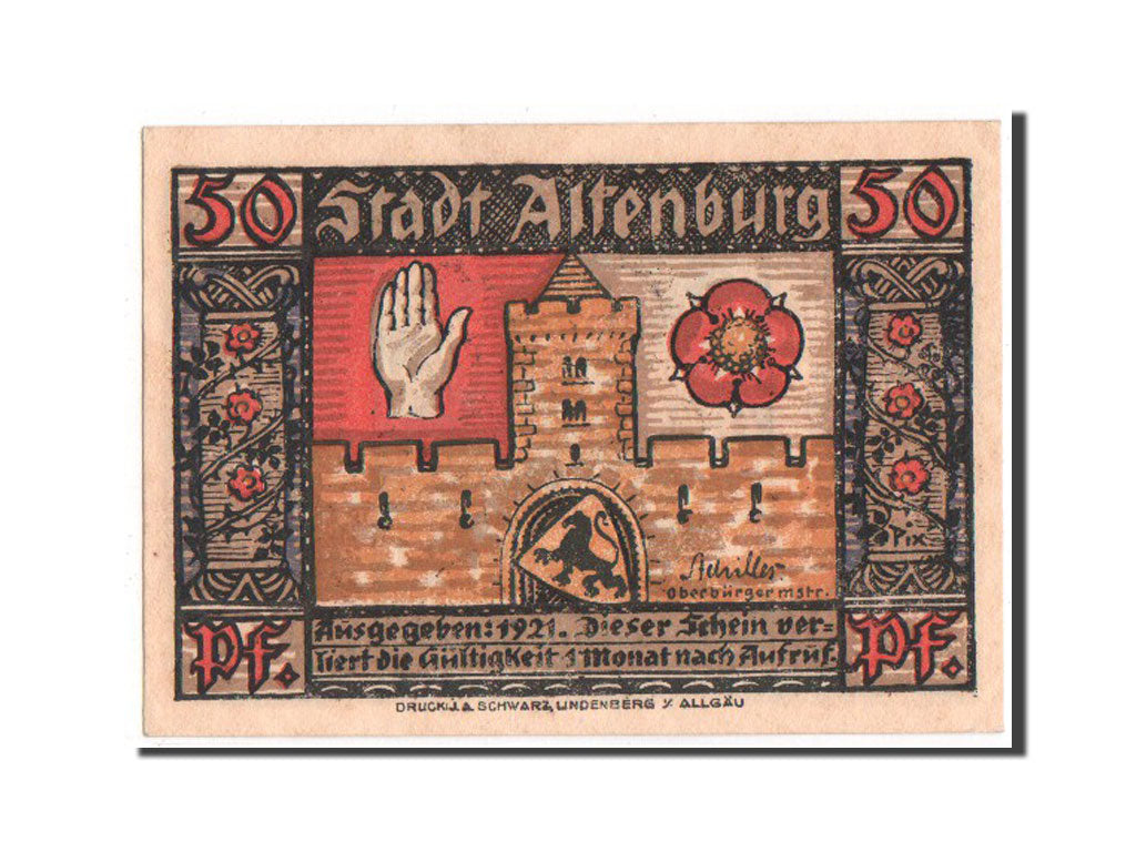 Banknote, Germany, Sachsen-Altenburg, 50 Pfennig, 1921, UNC(64), Mehl:21.1a