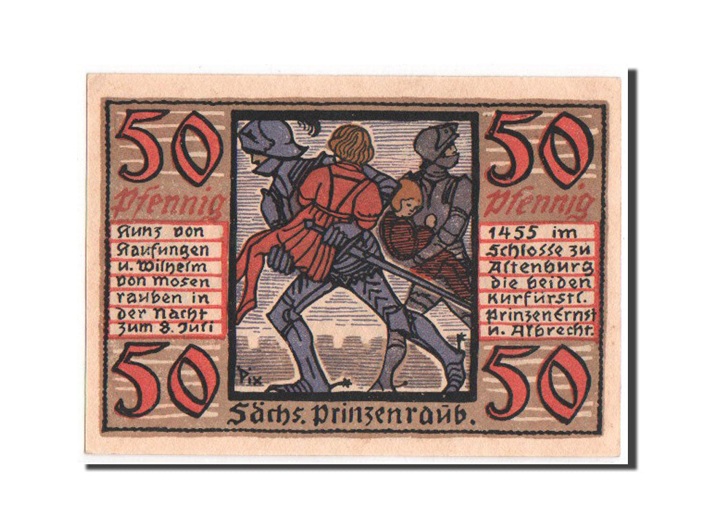 Banknote, Germany, Sachsen-Altenburg, 50 Pfennig, 1921, UNC(64), Mehl:21.1a