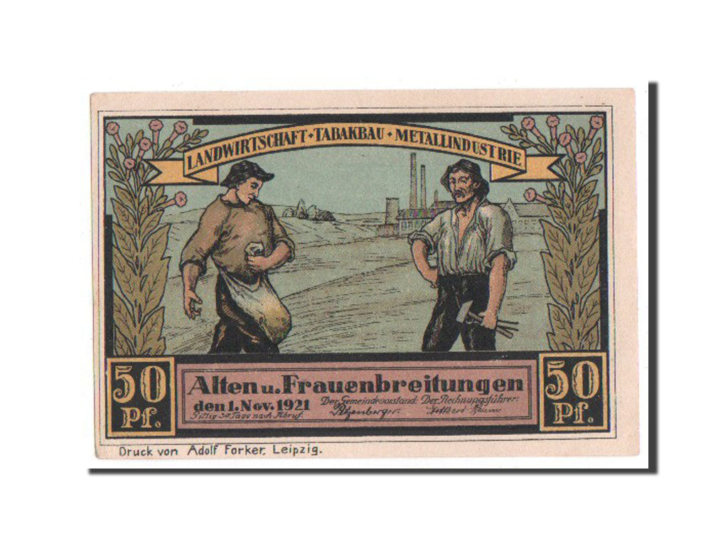 Germany, Sachsen-Meiningen, 50 Pfennig, 1921, UNC(63), Mehl #18.1.6