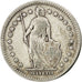 Münze, Schweiz, Franc, 1914, Bern, S+, Silber, KM:24
