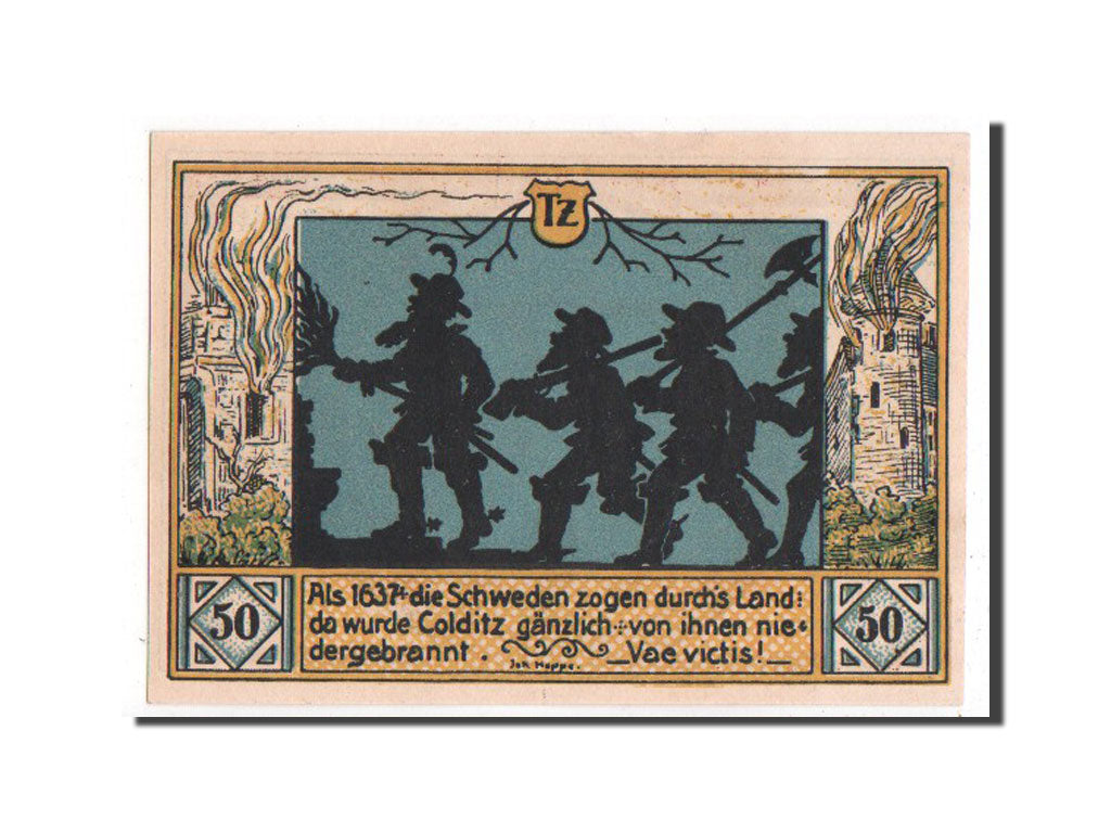 Banknote, Germany, Colditz Stadt, 50 Pfennig, 1921, UNC(65-70), Mehl:239.1