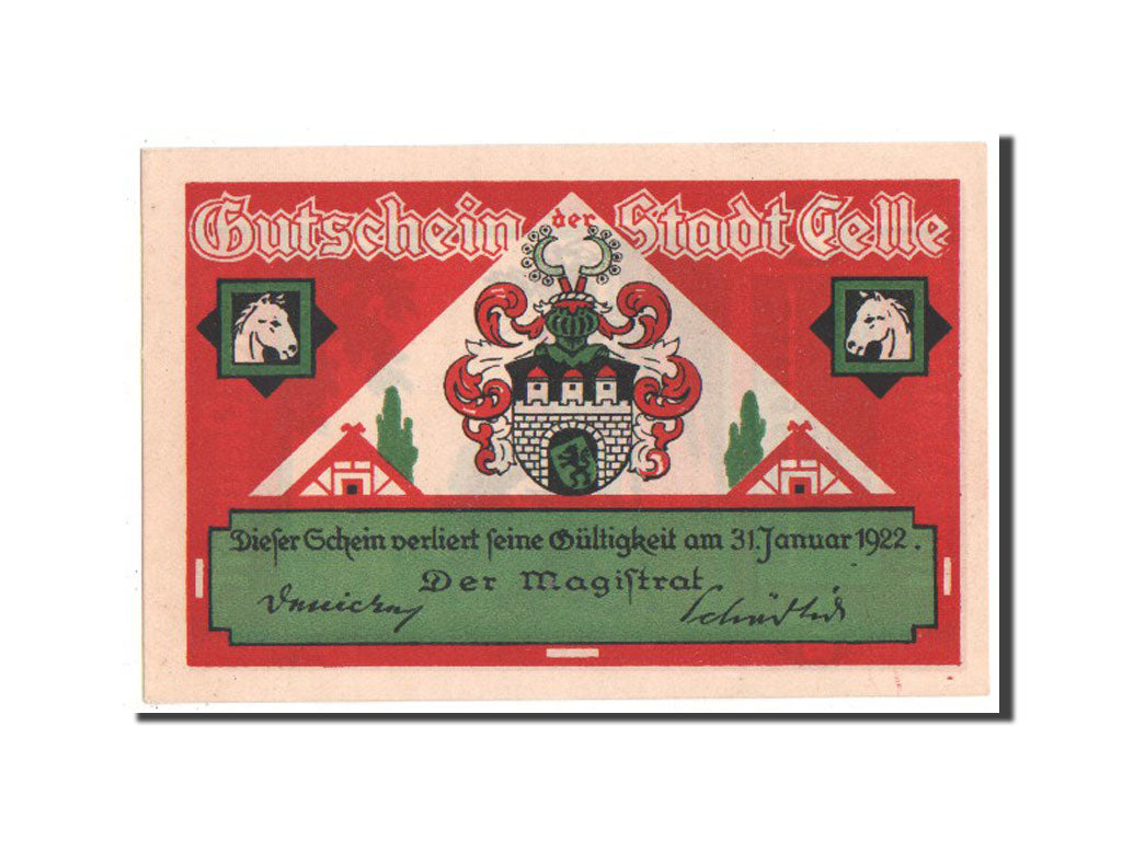 Banknote, Germany, Celle, 50 Pfennig, 1922, UNC(65-70), Mehl:226.2a