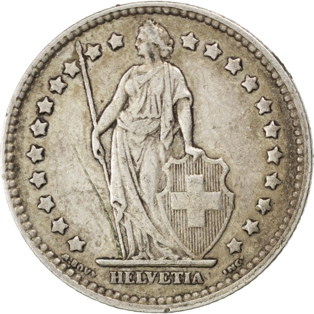 Coin, Switzerland, Franc, 1920, Bern, EF(40-45), Silver, KM:24