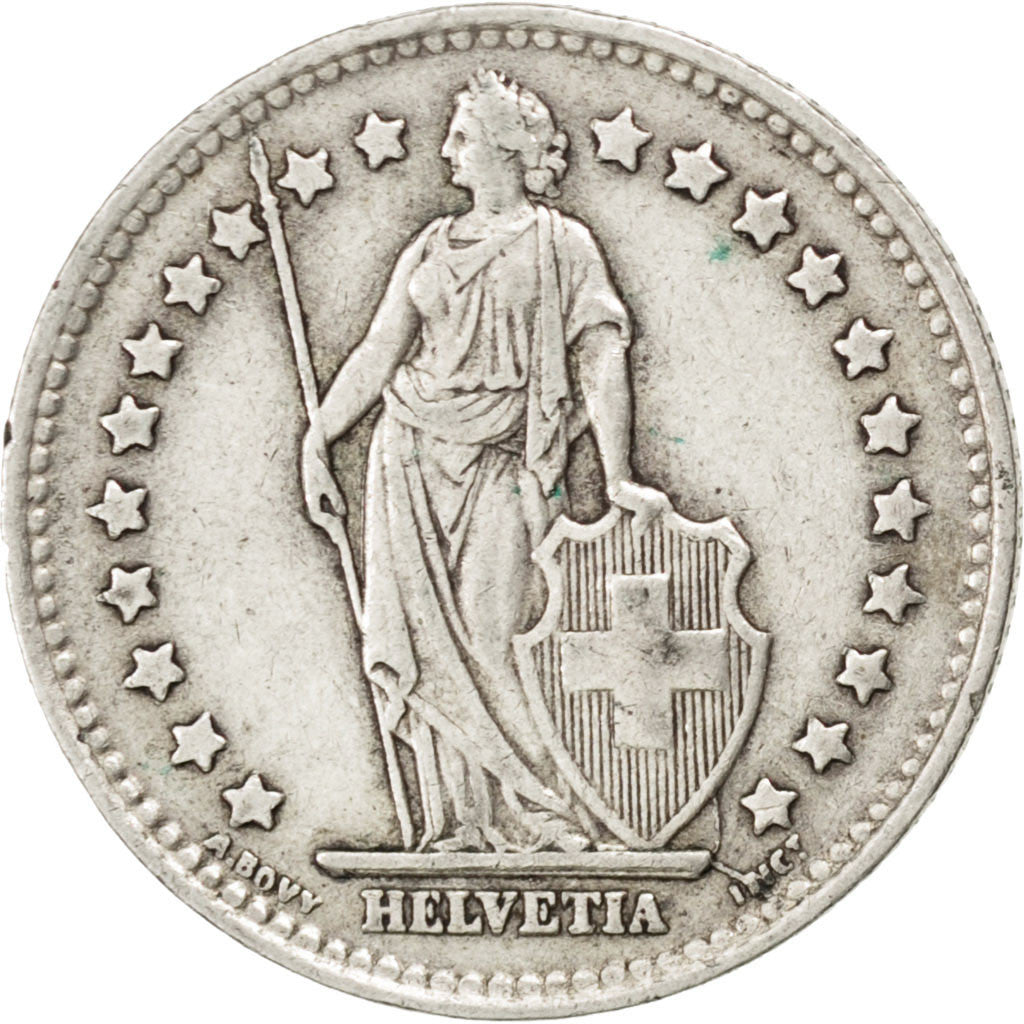 Moneta, Svizzera, Franc, 1945, Bern, BB, Argento, KM:24