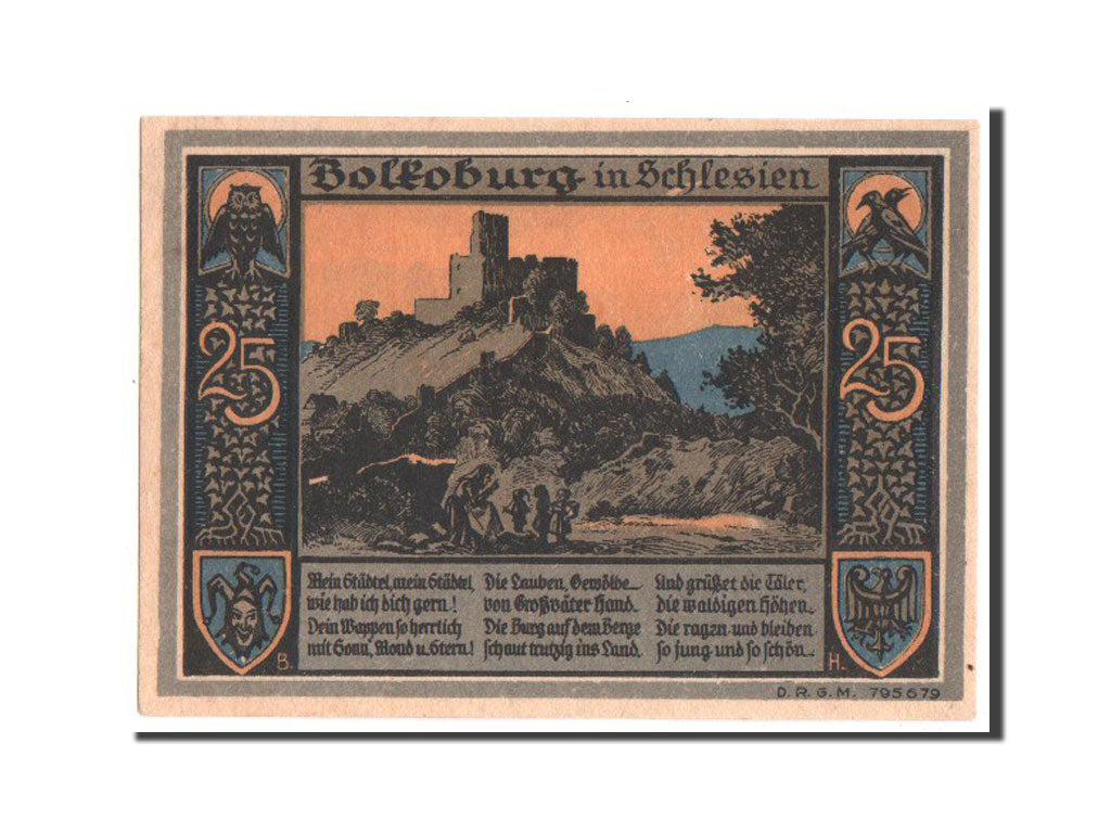 Germany, Bolkenhain, 25 Pfennig, 1922, UNC(63), Mehl #137.3