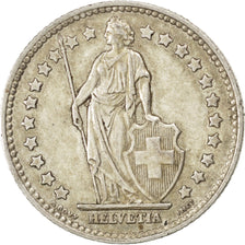 SWITZERLAND, Franc, 1952, Bern, KM #24, AU(50-53), Silver, 23.2, 5.02