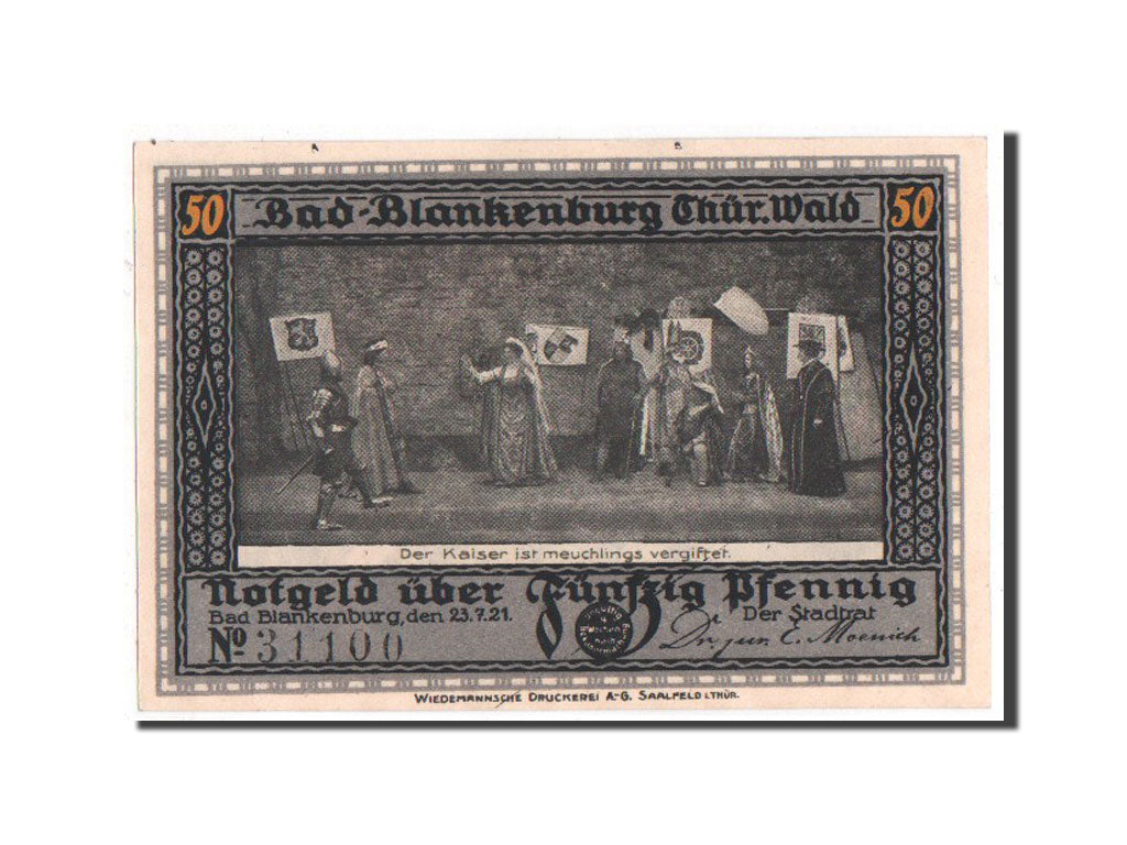 Banknote, Germany, Blankenburg Bad, 50 Pfennig, 1921, UNC(63), Mehl:113.1