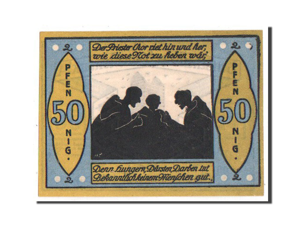 Banknote, Germany, Provinz Sachsen, 50 Pfennig, 1921, UNC(63), Mehl:109.1