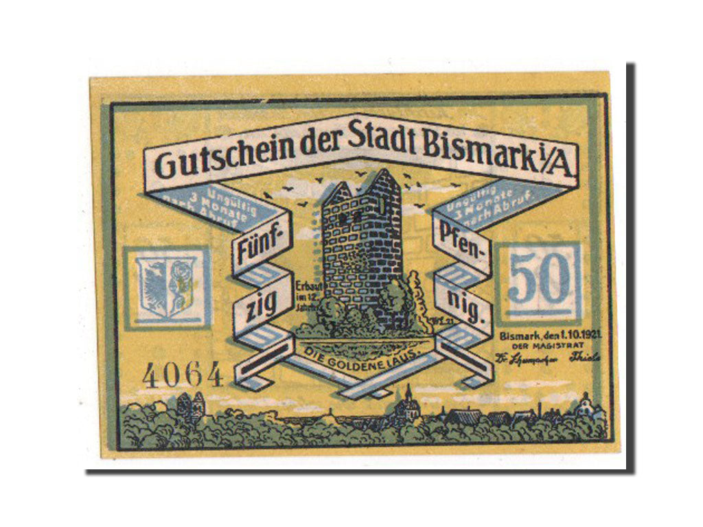 Banknote, Germany, Provinz Sachsen, 50 Pfennig, 1921, UNC(63), Mehl:109.1
