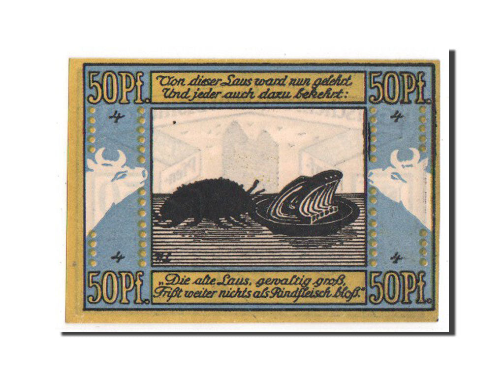 Banknote, Germany, Provinz Sachsen, 50 Pfennig, 1921, UNC(63), Mehl:109.1