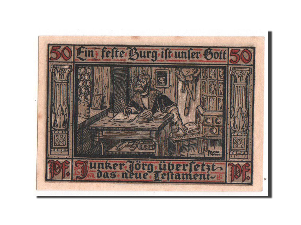 Banknote, Germany, Eisenach Stadt, 50 Pfennig, 1921, UNC(63), Mehl:320.2a