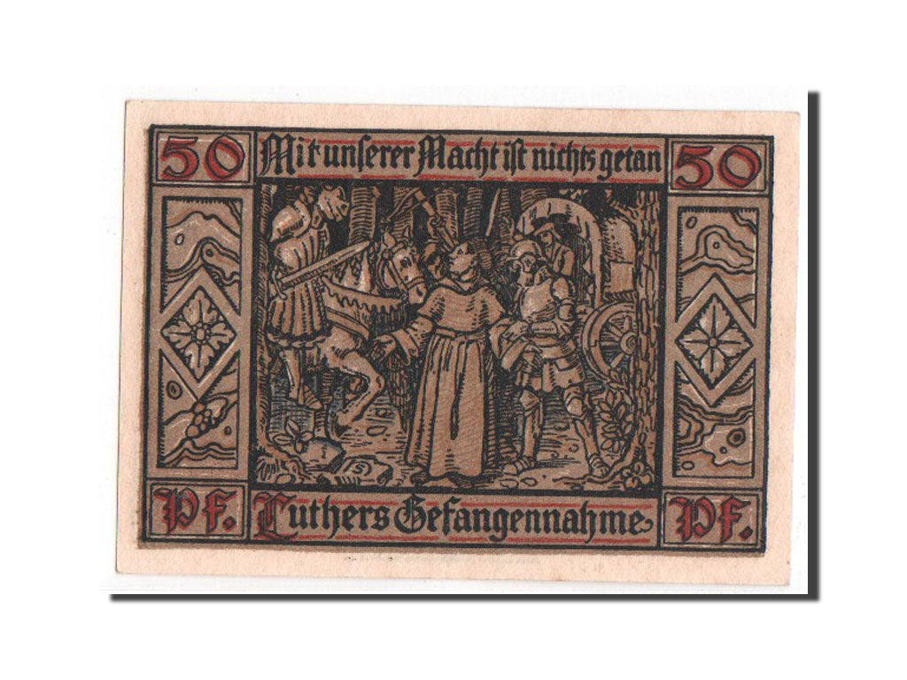 Banknote, Germany, Eisenach Stadt, 50 Pfennig, 1921, UNC(63), Mehl:320.2a