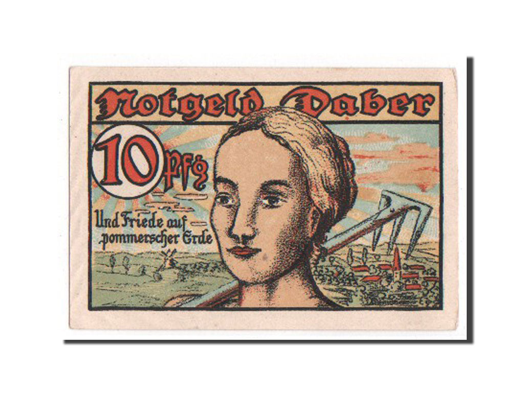 Germany, Daber Stadt, 10 Pfennig, 1921, UNC(65-70), Mehl #250.1