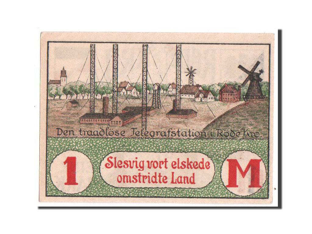 Germany, Dänisch Nordschleswig, 1 Mark, 1922, UNC(63), 15740, Mehl #193.1