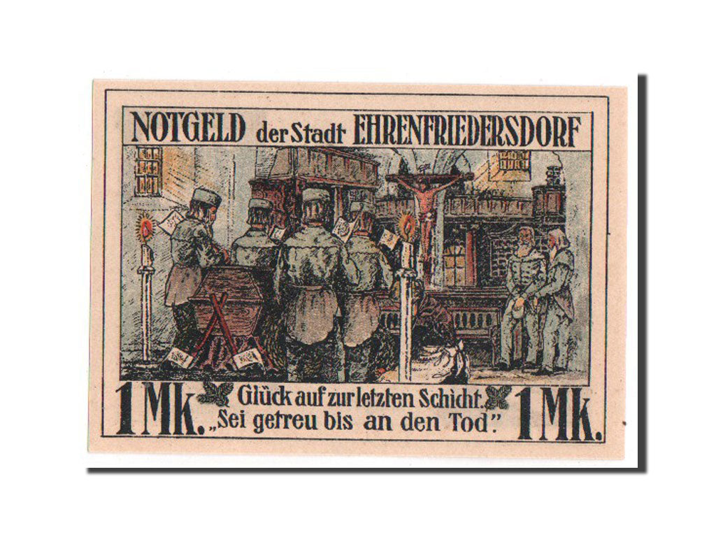 Germany, Sachsen, 1 Mark, 1921, UNC(63), Mehl #312.1a