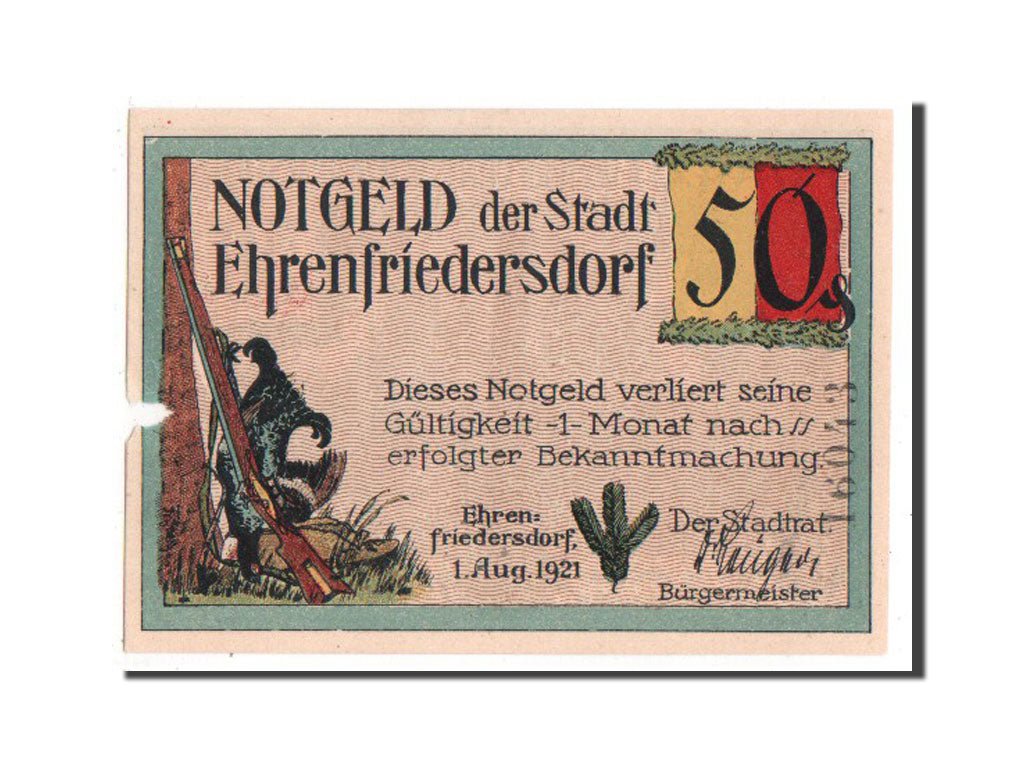 Germany, Sachsen, 50 Pfennig, 1921, EF(40-45), Mehl #312.1a