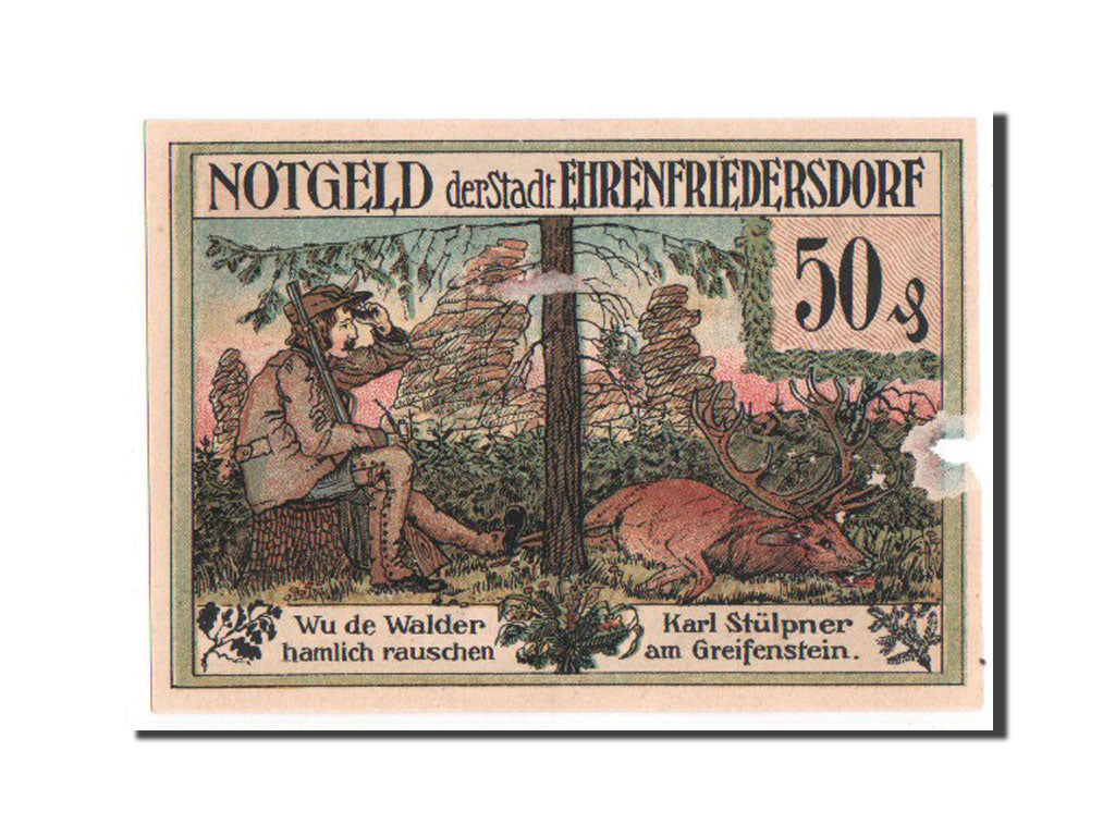 Germany, Sachsen, 50 Pfennig, 1921, EF(40-45), Mehl #312.1a