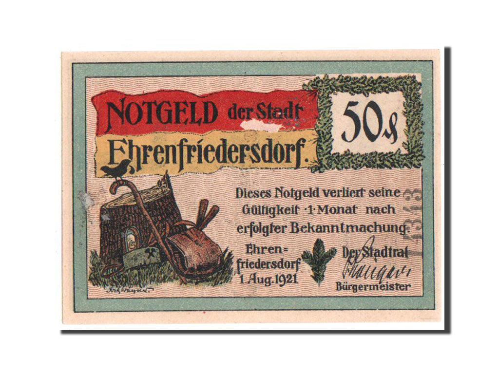Germany, Sachsen, 50 Pfennig, 1921, UNC(63), Mehl #312.1a